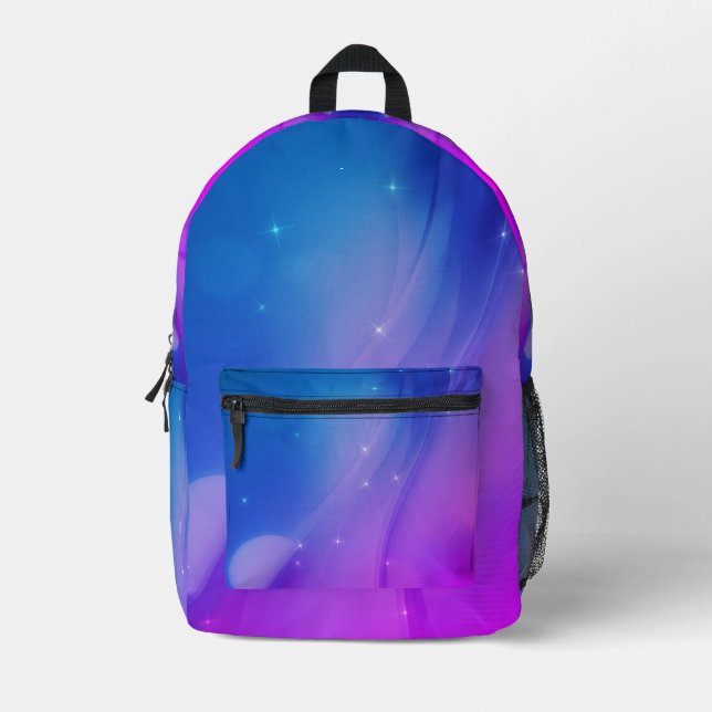 Fantasy Wave Printed Backpack (Front)