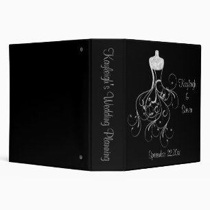 Fantasy Wedding Gown Bridal Planner Binder