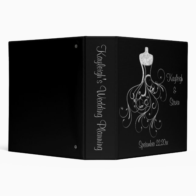Fantasy Wedding Gown Bridal Planner Binder (Background)