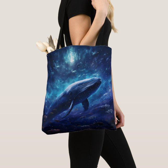 Fantasy Whale Tote Bag (Close Up)