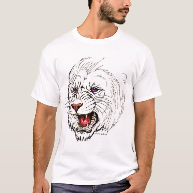 Fantasy White Lion T-Shirt (Front)