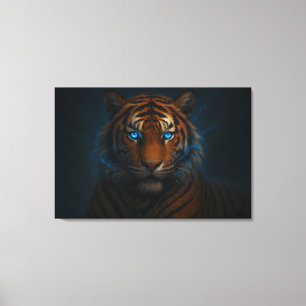 Fantasy White Tiger – Mystic Aura Series ManJian Canvas Print