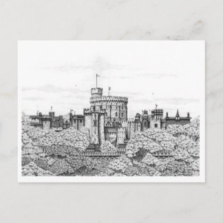 Fantasy Windsor Castle - Blank Postcard