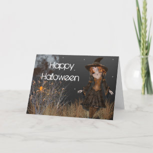 Fantasy Witch 10 Happy Halloween Greeting Card