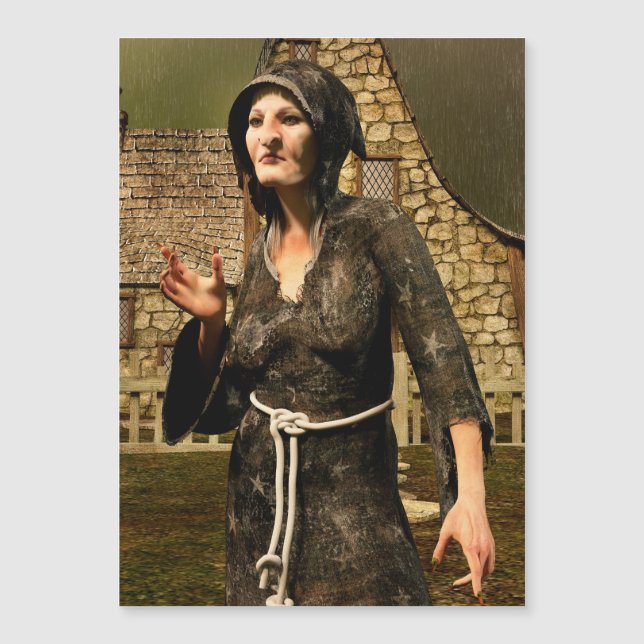 Fantasy Witch Medieval Village Halloween (Front)