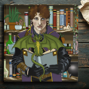 Fantasy Wizard Books Dragon Potions Binder