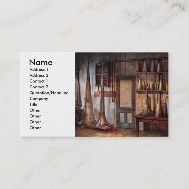 Fantasy - Wizard hat prototype lab Business Card (Front)