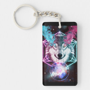 Fantasy Wolf Acrylic Keychain