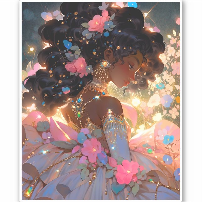 Fantasy Woman African American Art (Front)