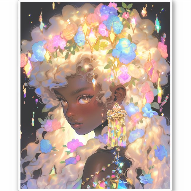 Fantasy Woman African American Art (Front)