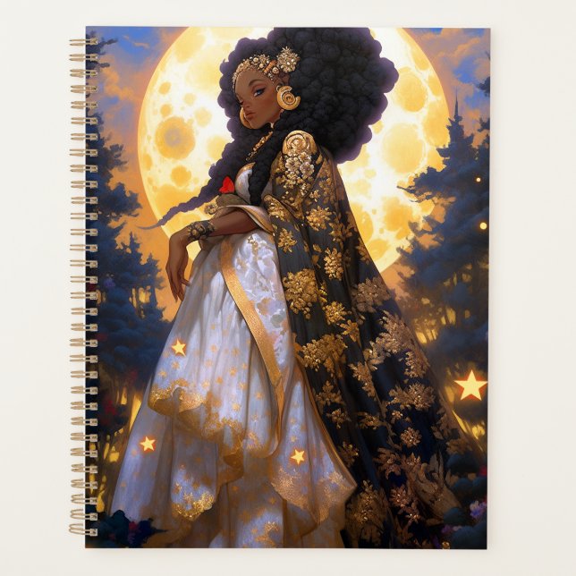 Fantasy Woman African American Art Planner (Front)