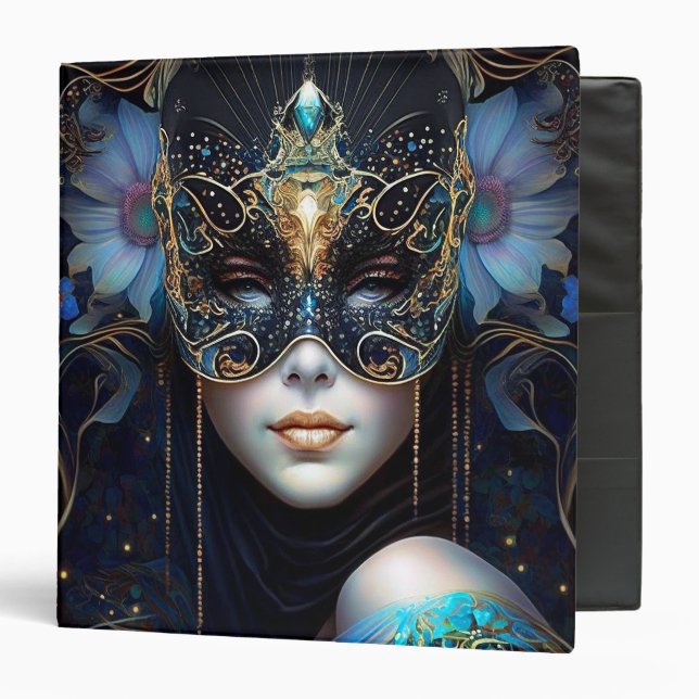 Fantasy Woman Wearing Mask Binder (Front/Inside)