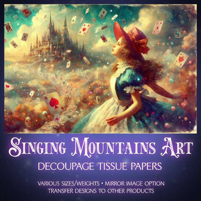 Fantasy Wonderland Castle Journey Decoupage Tissue Paper (Creator Uploaded)