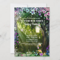 Fantasy Woodland Enchanted Forest Flowers Prom