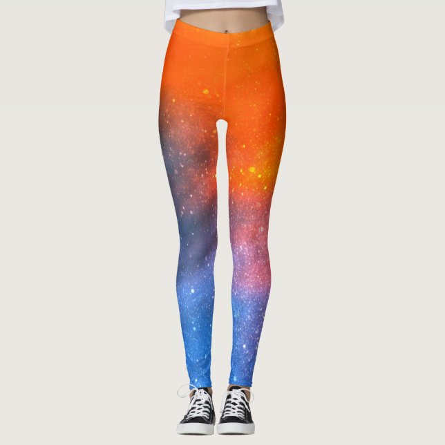 Fantasy world at mountains leggings (Front)