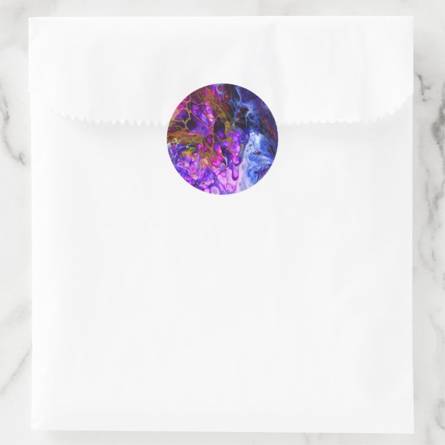 Fantasy World Classic Round Sticker (Bag)