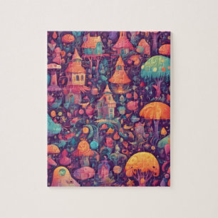 Fantasy World Colorful Magic Kingdom Jigsaw Puzzle