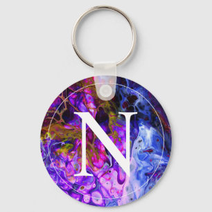Fantasy World Monogram Keychain