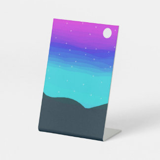 Fantasy World Moon Pedestal Sign