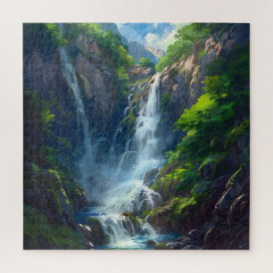 Fantasy World Waterfall Jigsaw Puzzle