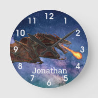 Fantasy Wyvern Fire Breathing Dragon Monogram