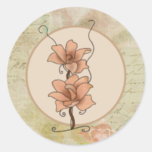 Fantasyblume classic round sticker
