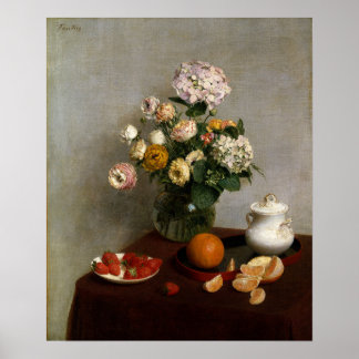 Fantin-Latour - Flowers And Fruit Poster
