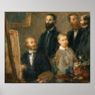 Fantin-Latour - Manet In His Studio Poster