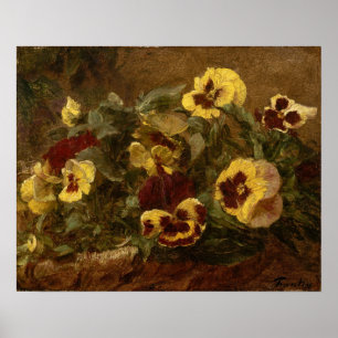 Fantin-Latour - Pansies Poster