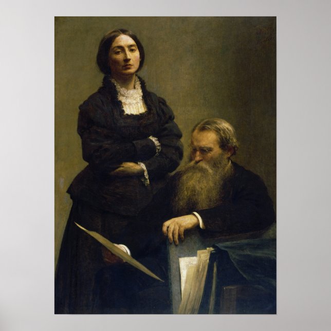 Fantin-Latour - Retrato From Mr. E Mrs. Edwards Poster (Front)