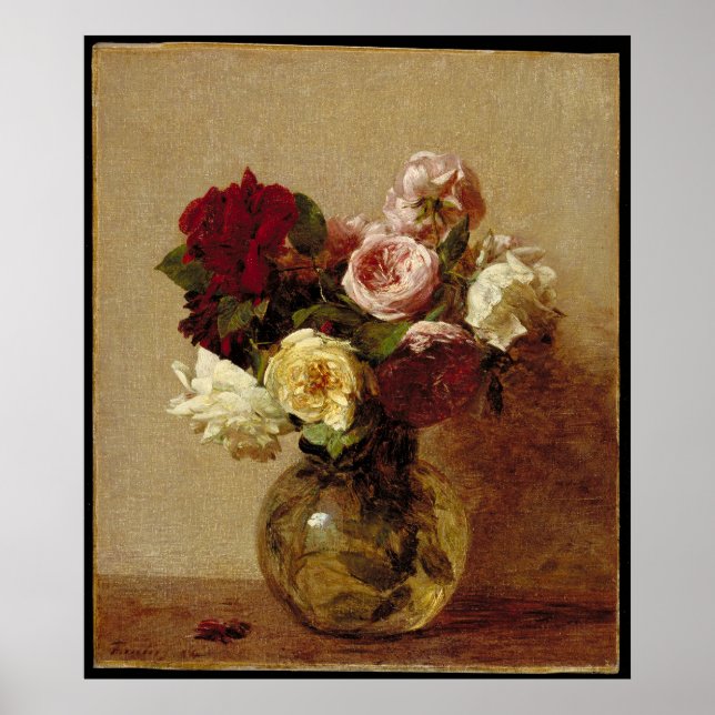 Fantin-Latour's Roses Poster (Front)