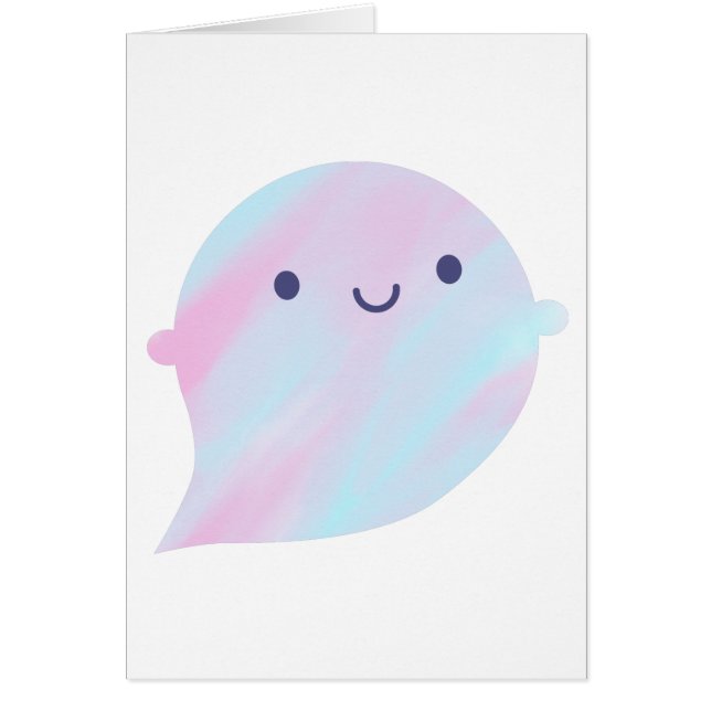Fantôme d'aquarelle de Kawaii (Unicorne) (Devant)