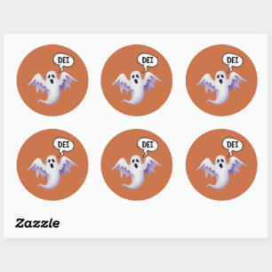 fantôme d'Halloween effrayant - DEI - autocollants