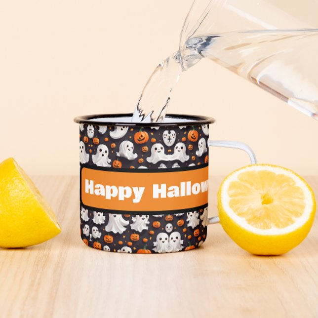 Fantôme d'Halloween et Mug de café Citrouille (Créateur téléchargé)