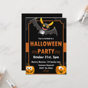 Fantôme Halloween Anniversaire Invitation Spooktac