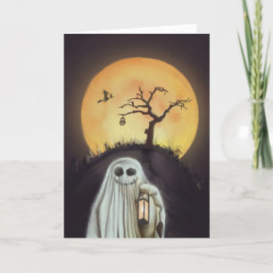 Fantôme joyeux ! Carte à plier 5x7 ! 