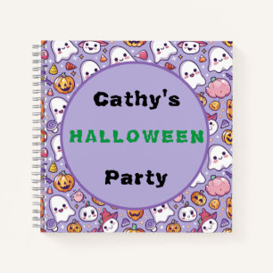 Fantômes et Carnet Citrouille de fête d'Halloween 