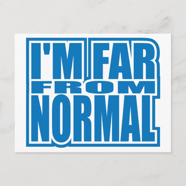 Far from Normal Postcard (Front)