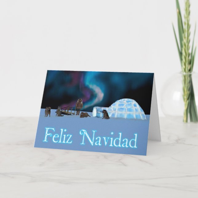 Far North Christmas - Feliz Navidad Holiday Card (Front)
