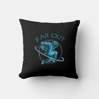 Far Out Astronaut Space Throw Pillow