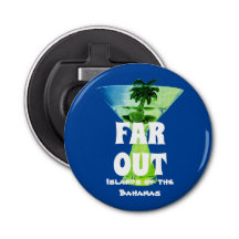 Far Out Bottle Opener Magnet