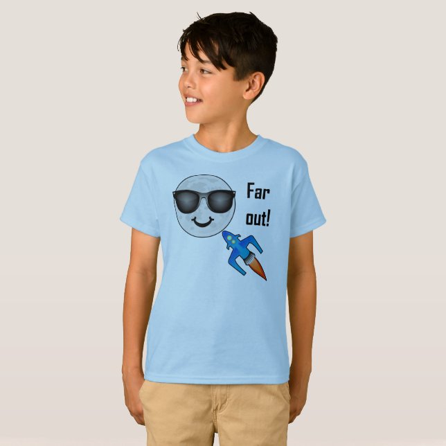 Far Out Design - Kids' Basic T-Shirt (Front Full)