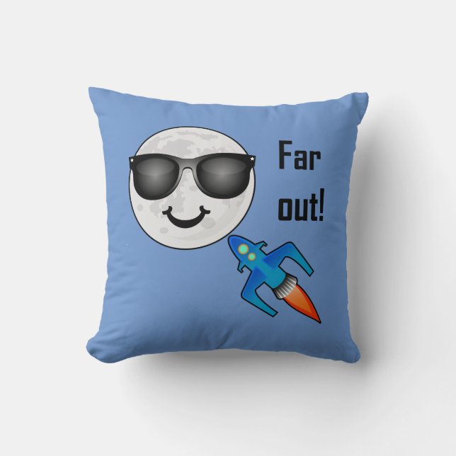 Far Out Design - Throw Pillow 16" x 16" (Front)