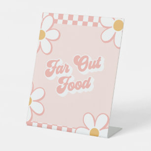 Far Out Food Groovy Baby Shower Food Sign