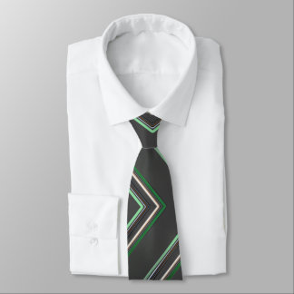 Far Out Green Abstract Tie