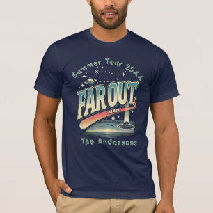 Far Out Man Retro 60’s Slogan Personalized Family T-Shirt