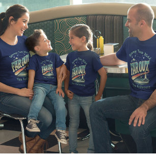 Far Out Man Retro 60’s Slogan Personalized Family T-Shirt