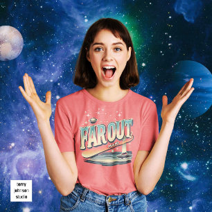 Far Out Man Retro 60’s Slogan Personalized Tri-Blend Shirt