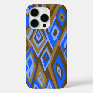 Far Out Retro Abstract Psychedelic Brown iPhone 16 Pro Case