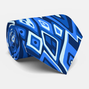 Far Out Retro Abstract Single-side Printed Tie